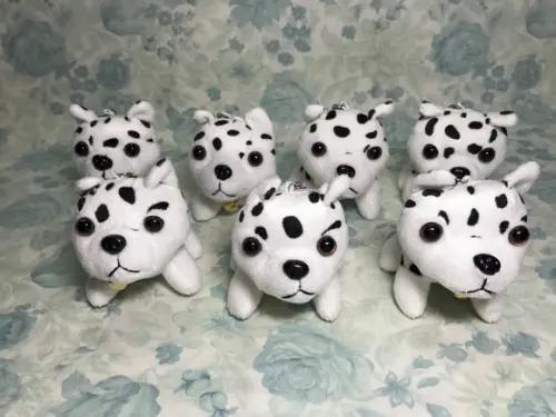 Cachorro em Pelúcia Chaveiro Dálmata 35 Unid