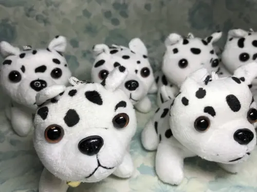 Cachorro em Pelúcia Chaveiro Dálmata 35 Unid