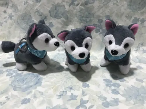 Cachorro em Pelúcia Chaveiro Husky Mod2 30unid