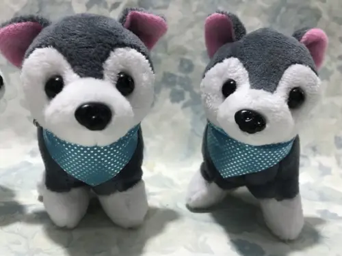Cachorro em Pelúcia Chaveiro Husky Mod2 20unid