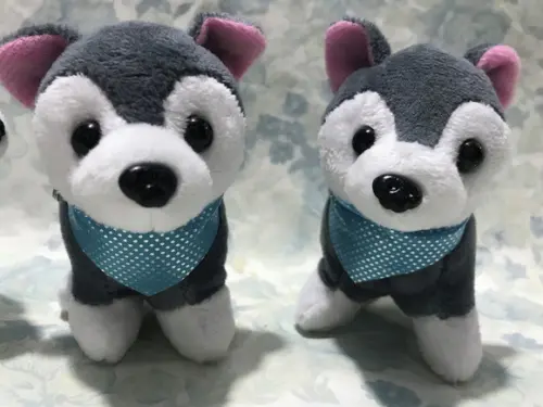 Cachorro em Pelúcia Chaveiro Husky Mod2 30unid