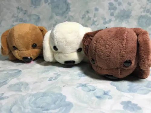 Cachorro em Pelúcia Chaveiro Marrom/caramelo/creme 10 Unid