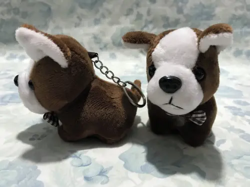 Cachorro em Pelúcia Chaveiro Marrom Escuro Fs 20 Unidades