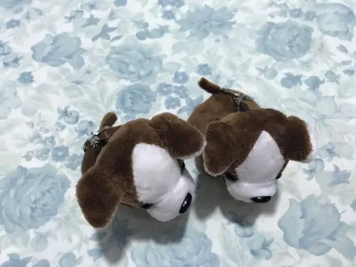 Cachorro em Pelúcia Chaveiro Marrom Escuro Fs 20 Unidades