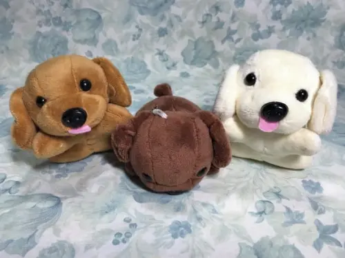Cachorro em Pelúcia Chaveiro Marrom/caramelo/creme 10 Unid