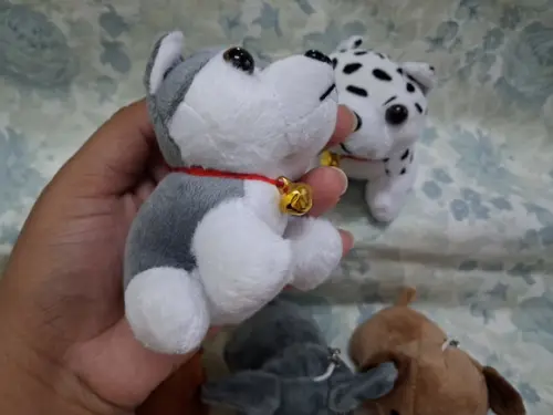 Cachorro em Pelúcia Chaveiro Variados 20 Unidades S/c