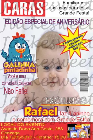 Convite Revista Caras - Galinha