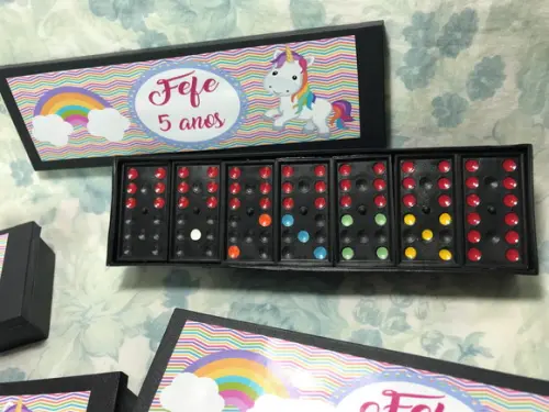 Domino personalizado Unicórnio