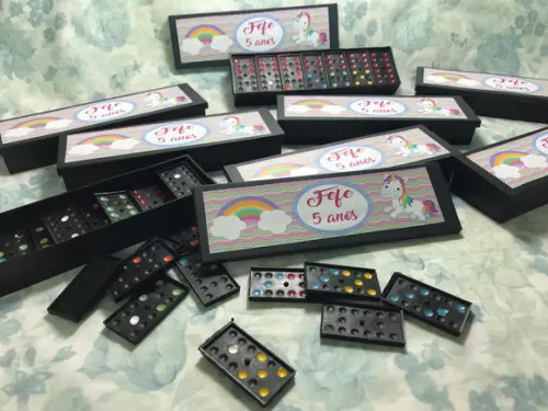 Domino personalizado Unicórnio