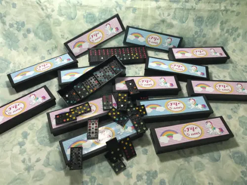 Domino personalizado Unicórnio 02
