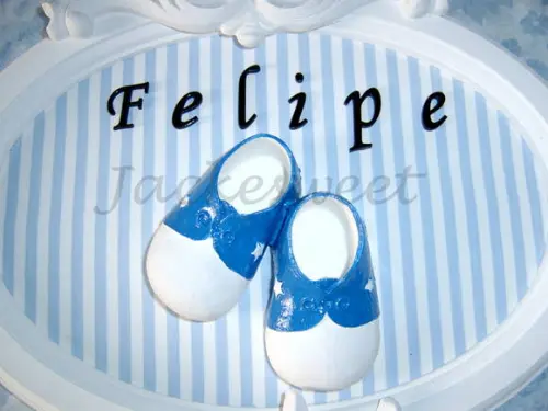 Enfeite de Porta de Maternidade - Oval