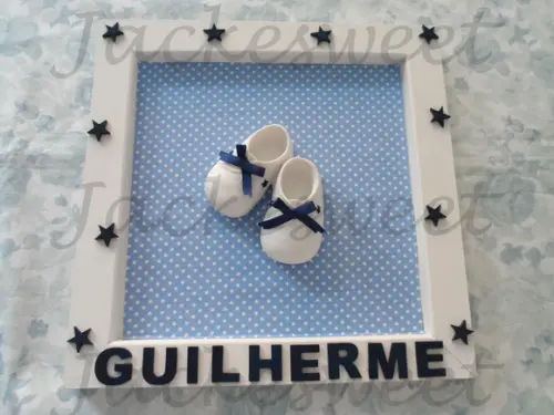 Enfeite de Porta Star Tons do Azul