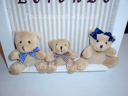 Enfeite Porta Maternidade FAMÍLIA URSO