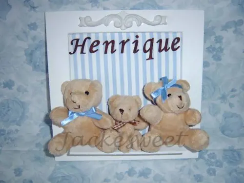Enfeite Porta Maternidade FAMÍLIA URSO 2
