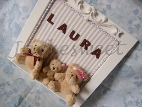 Enfeite Porta Maternidade FAMÍLIA URSO 5