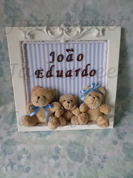 Enfeite Porta Maternidade FAMÍLIA URSO 6