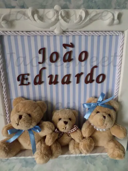 Enfeite Porta Maternidade FAMÍLIA URSO 6