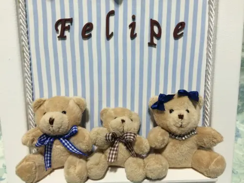 Enfeite Porta Maternidade FAMÍLIA URSO 7