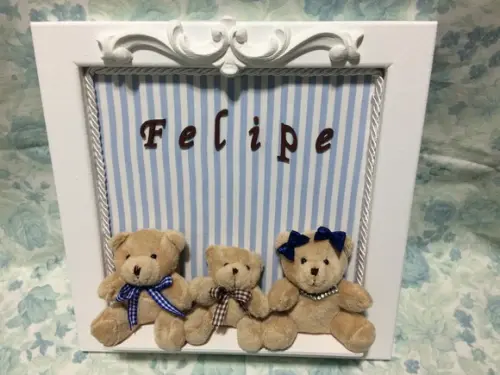 Enfeite Porta Maternidade FAMÍLIA URSO 7