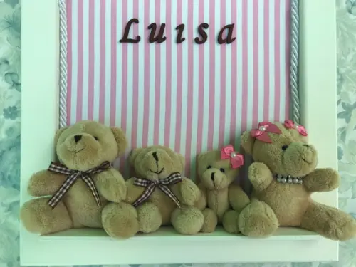 Enfeite Porta Maternidade FAMÍLIA URSO 9