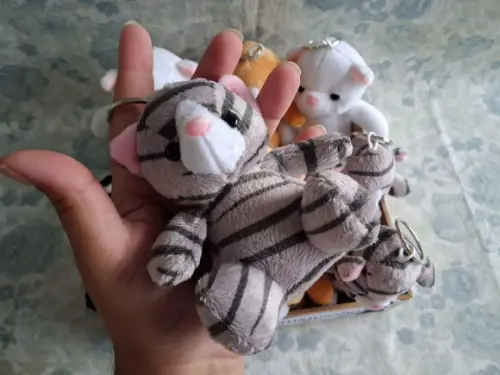 Gatinho em Pelúcia 10unid com Bandeja Personalizada
