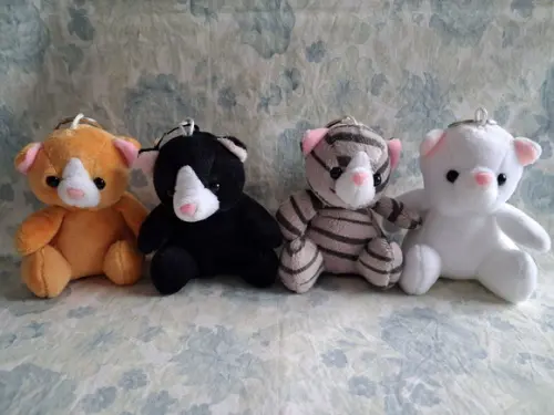 Gatinho em Pelúcia 10unid com Bandeja Personalizada