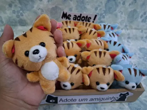 Gatinho em Pelúcia 35unid com Bandeja Personalizada