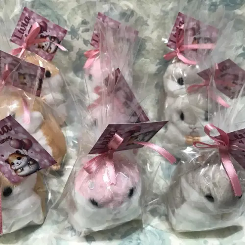 Hamster em Pelúcia Chaveiro 30 Unidades