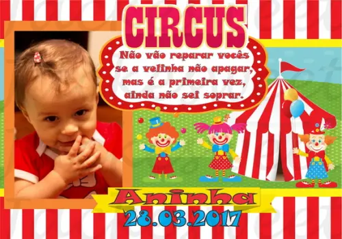 ÍMÃ FOTOGRÁFICO LEMBRANÇA CIRCO