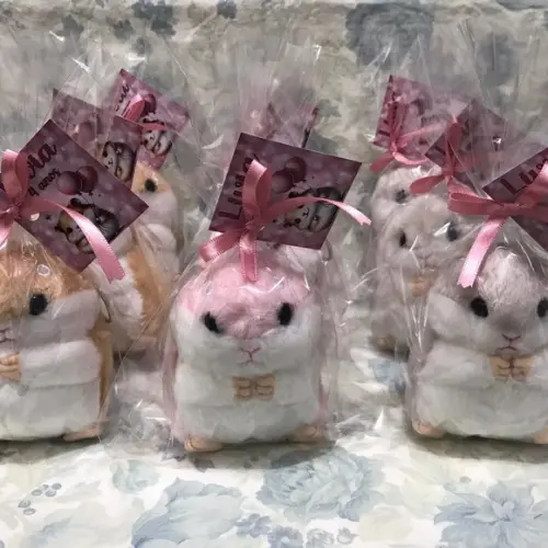 Hamster em Pelúcia Chaveiro 30 Unidades