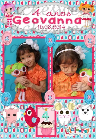 Ímã Fotográfico Lembrança Lalaloopsy