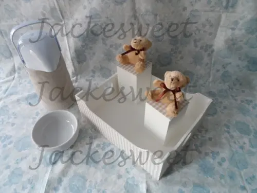 Kit Bebê Xadrez Provençal 5 Peças
