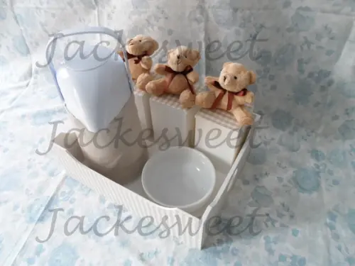 Kit Bebê Xadrez Provençal 6 Peças