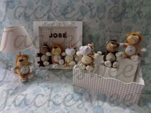Kit Bebê Xadrez Safari 6 Peças