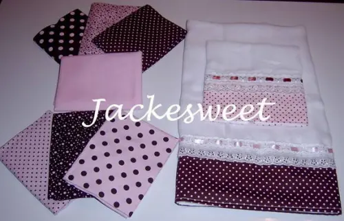 Kit de fraldas- Coleção ROSA & MARROM