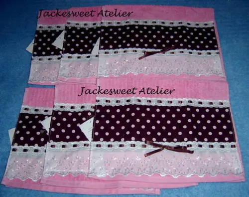 Kit Toalhas coleção ROSA E MARROM