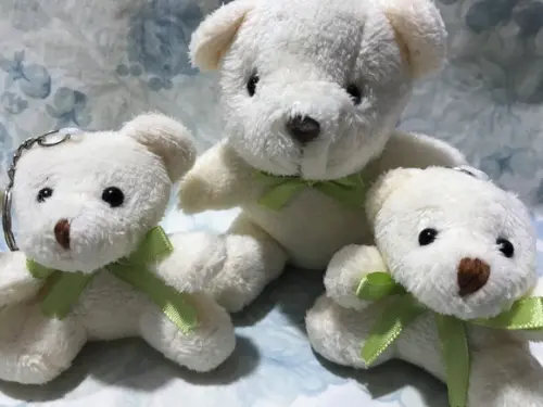 Kit Ursinhos Pequenino Creme e Urso Fofinho Creme