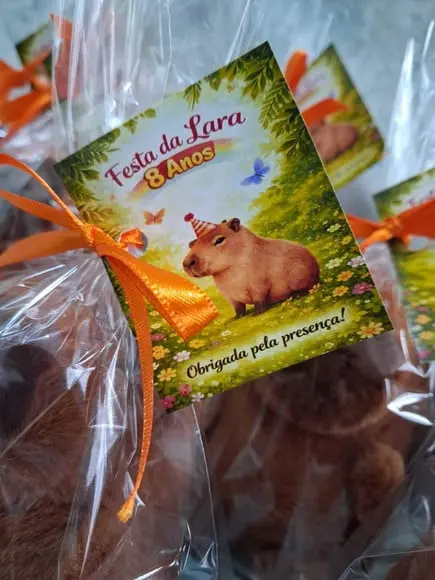 Lembrancinha Capivara 20 Unid