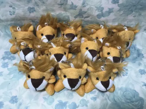 Lembrancinha Mini Pelúcia Leão 30 Unidades