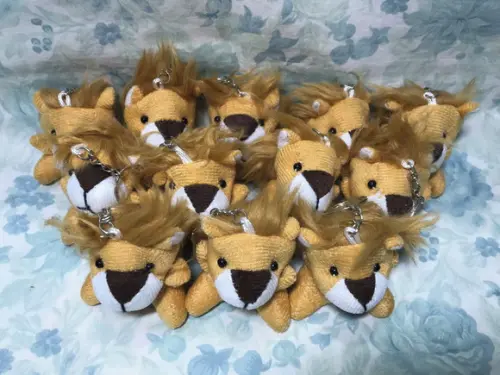 Lembrancinha Mini Pelúcia Leão 15 Unidades
