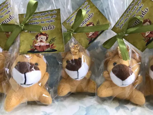 Lembrancinha Mini Pelúcia Leão Rei 20 Unidades