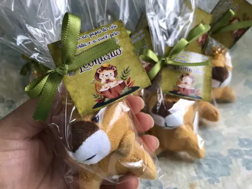 Lembrancinha Mini Pelúcia Leão Rei 20 Unidades