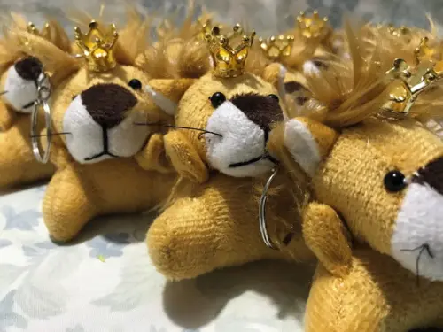 Lembrancinha Mini Pelúcia Leão Rei Kit 30 Unid
