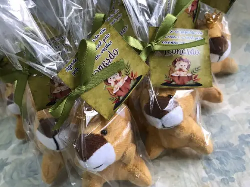 Lembrancinha Mini Pelúcia Leão Rei 20 Unidades