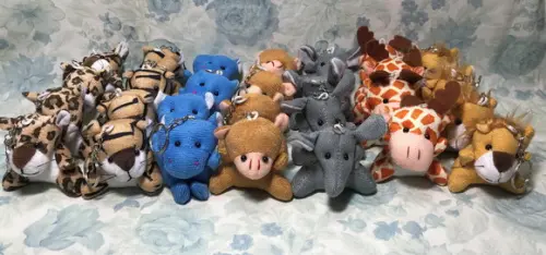 Lembrancinha Pelúcia Mini Selva Kit 15 Unidades