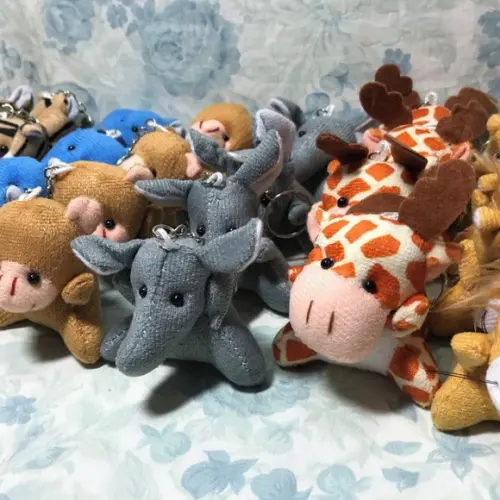 Lembrancinha Pelúcia Mini Selva Kit 50 Unidades