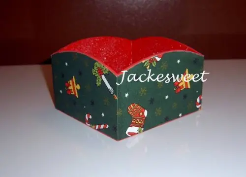 Mini porta panetone revestido com tecido