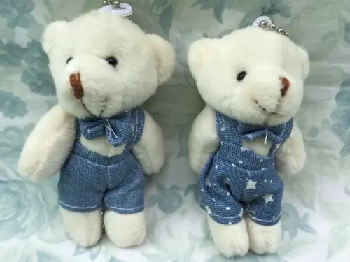 Mini Ursinho Articulado Jeans Azul 30unid