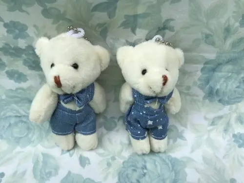 Mini Ursinho Articulado Jeans Azul 30unid