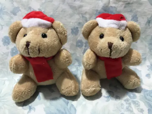 Mini Ursinho Marrom Natalino